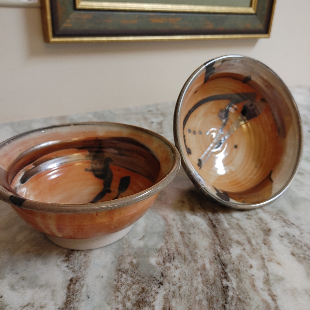 2 Bowls Local Artisan's Pottery